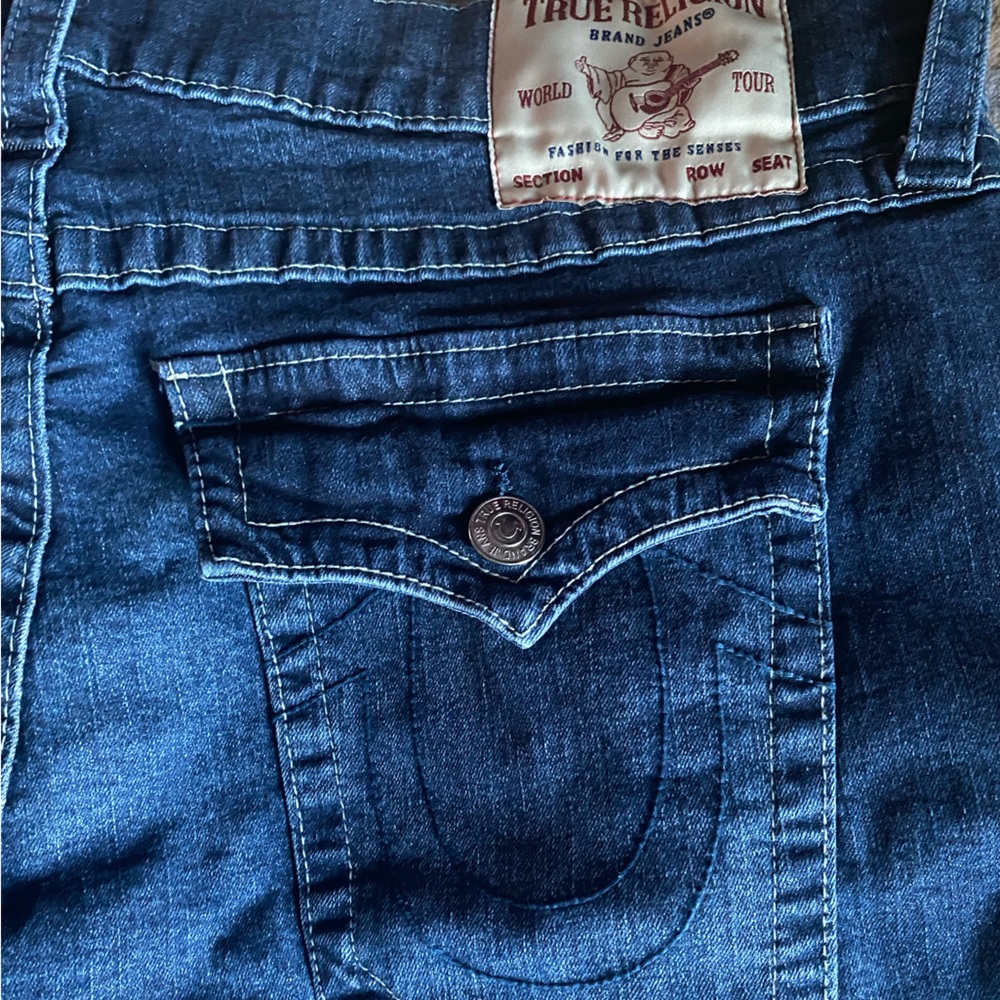 True Religion Jeans GENO Slim Jean Dark High Road Wash - Picture 6 of 8
